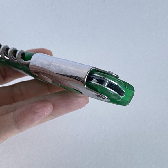 Consult Engineering Ad Green Plastic Stainless Bottle Opener Corkscrew Knife - Picture 8 of 13